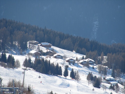 Location Les Arcs : Vue d'une partie des pistes