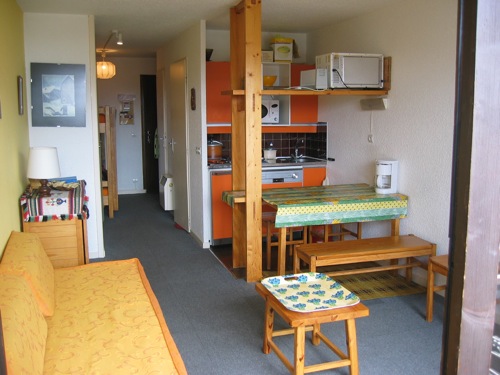 Location Les 2 Alpes : Coin cuisine et entrée
