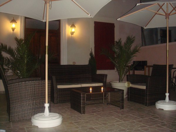 Location Le Mont-Dore : Terrasse de nuit