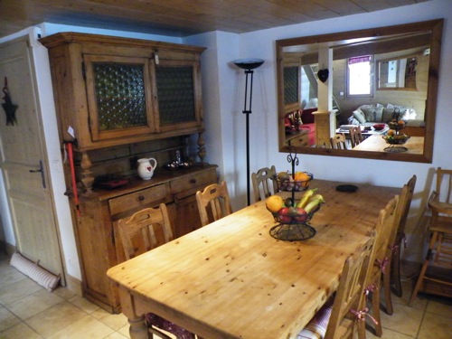 Location Meribel : coin repas