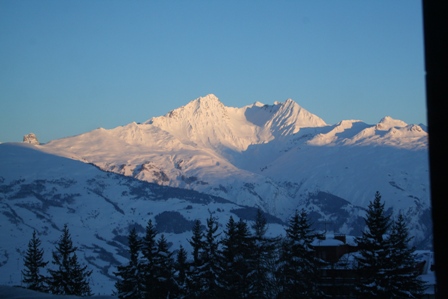 Location Les Arcs : vue du balcon