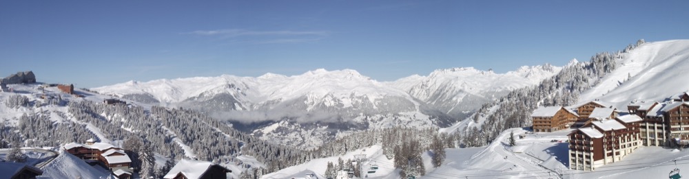 Location La Plagne : vue balcon