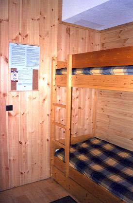 Location Les Arcs : coin nuit avec 3 couchages