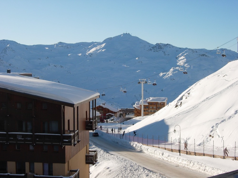 Location Val Thorens : vue du balcon