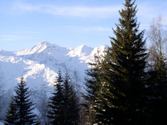 Location Les Arcs : vue depuis le balcon