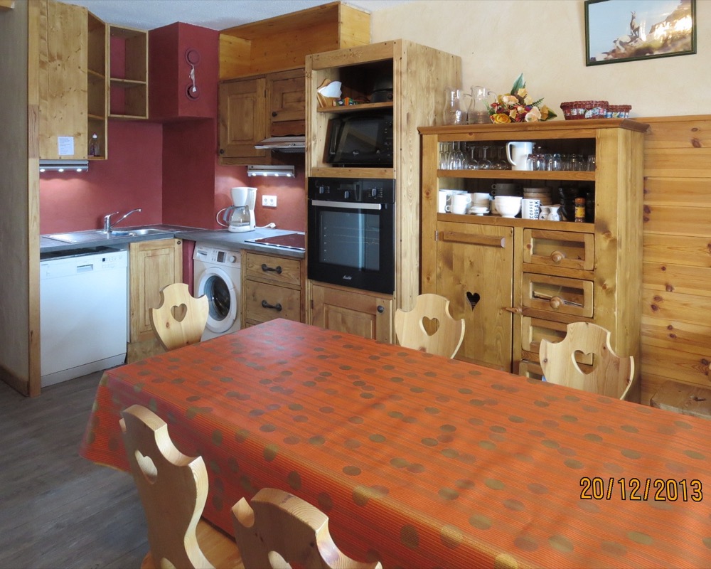 Location Les Arcs : coin repas