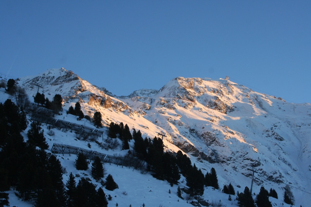 Location Les Arcs : vue du balcon
