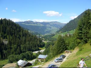 Location Areches-Beaufort : Vue du chalet