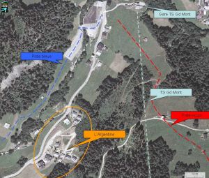 Location Areches-Beaufort : Localisation du chalet