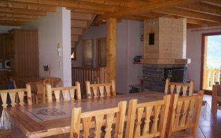 Location Meribel : coin chemin�e