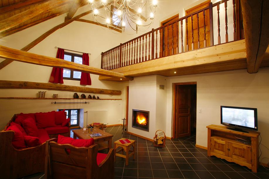 Location Valloire : Appartement grand luxe de 190m� avec cheminee, ter