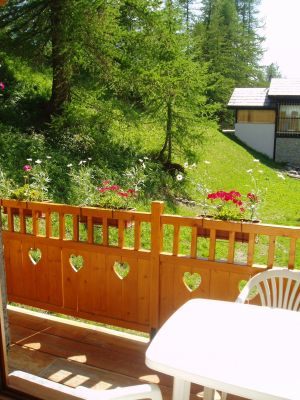Location Bessans : Vue du chalet