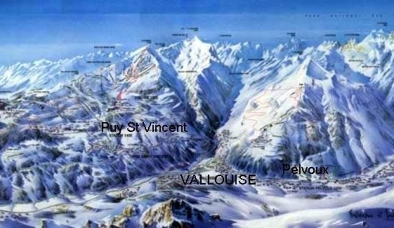 Location VALLOUISE : plan des pistes