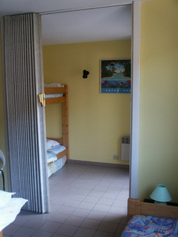 Location Brian�on : le coin couchage pour 2 personnes donnant sur le b