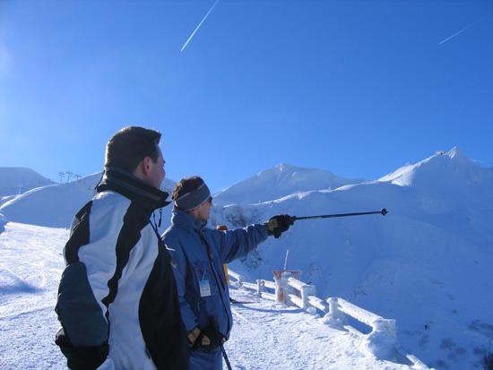 Location Besse-Super-Besse : Skieurs dans le Massif Sancy