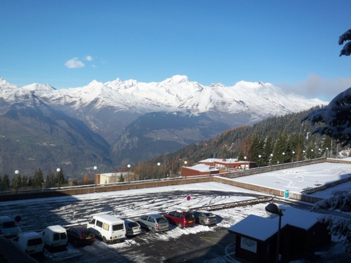 Location Les Arcs : vue sur le mont blanc