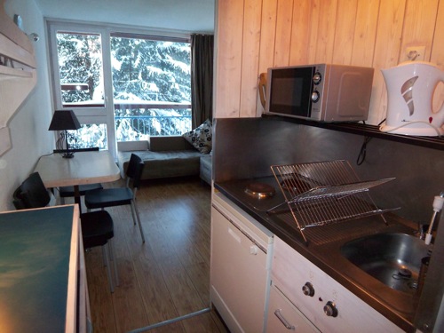 Location Les Arcs : coin cuisine
