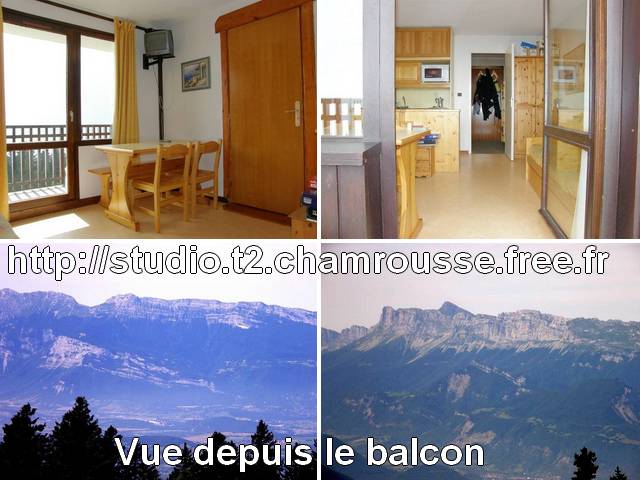 Location Chamrousse : Séjour, Vue globale, Vue sur le massif du Vercors