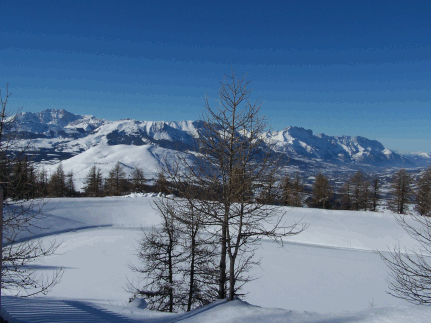 Location Orcieres-Merlette : vue d'un téléski