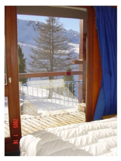 Location Les Arcs : belle vue de la chambre
